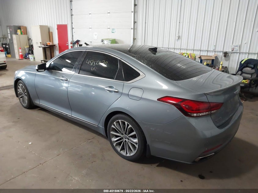 2015 Hyundai Genesis VIN KMHGN4JEXFU091129 IAAI salvage auction — RIGHT FRONT, Salvage (Minnesota), sold $1,550 on 2026-08-02 (photo 3)