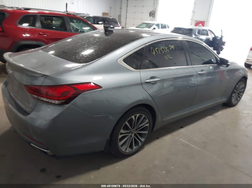 2015 Hyundai Genesis VIN KMHGN4JEXFU091129 IAAI salvage auction — RIGHT FRONT, Salvage (Minnesota), sold $1,550 on 2026-08-02 (photo 4)