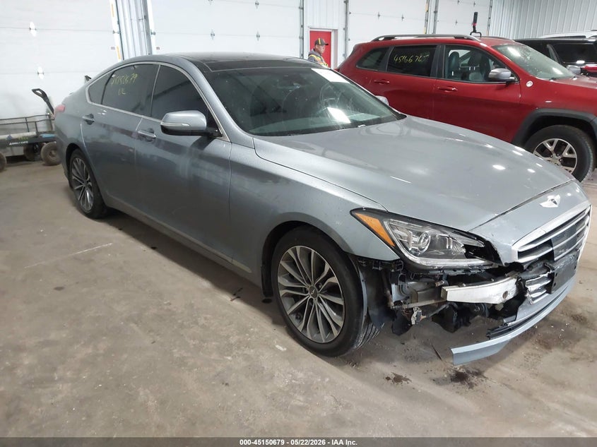 2015 Hyundai Genesis VIN KMHGN4JEXFU091129 IAAI salvage auction — RIGHT FRONT, Salvage (Minnesota), sold $1,550 on 2026-08-02 (photo 6)