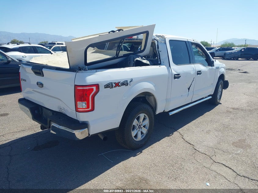 2015 Ford F-150 VIN 1FTEW1EG2FKD43647 IAAI salvage auction — ROLLOVER, Salvage (Arizona), sold $5,600 on 2026-07-09 (photo 4)