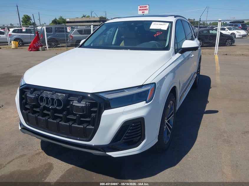 2026 Audi Q7 VIN WA1LCBF70TD006442 IAAI salvage auction — RIGHT SIDE, Salvage (California), sold $15,700 on 2026-07-29 (photo 2)