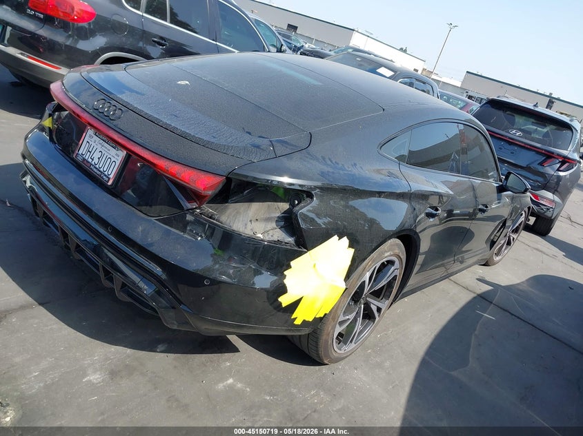 2024 Audi E-tron gt VIN WAUCJBFW9R7004194 IAAI salvage auction — LEFT REAR, Salvage Certificate (California), sold $26,500 on 2026-07-22 (photo 4)