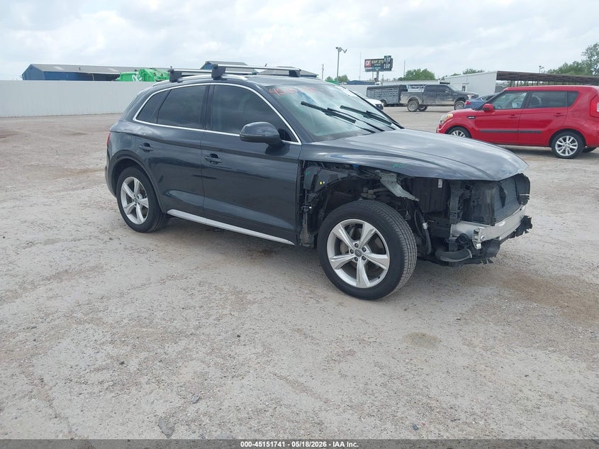2020 Audi Q5 VIN WA1BNAFY8L2017130 IAAI salvage auction — FRONT END, Original (Texas), sold $8,700 on 2026-07-10 (photo 1)