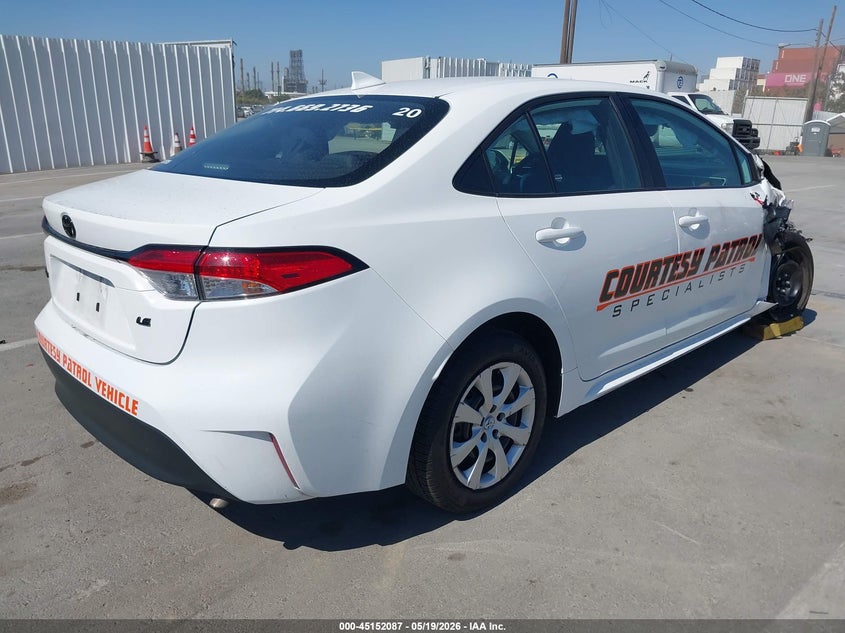 2025 Toyota Corolla VIN 5YFB4MDE8SP252954 IAAI salvage auction — FRONT & REAR, Salvage (California), sold $3,850 on 2026-07-29 (photo 4)