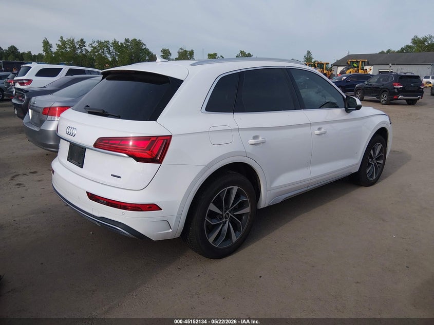2021 Audi Q5 VIN WA1BAAFY3M2041509 IAAI salvage auction — FRONT END, Salvage (Ohio), sold $12,150 on 2026-07-28 (photo 4)