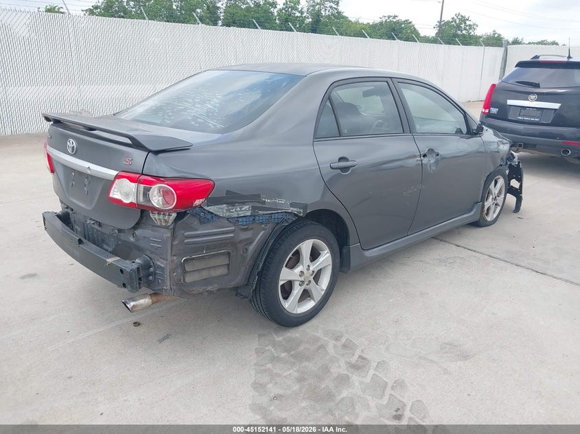 2013 Toyota Corolla VIN 5YFBU4EE9DP084176 IAAI salvage auction — FRONT & REAR, Original (Texas), sold $1,625 on 2026-07-17 (photo 4)