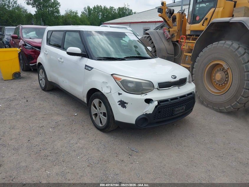 2016 Kia Soul VIN KNDJN2A26G7400762 IAAI salvage auction — FRONT & REAR, Salvage (Iowa), sold $450 on 2026-07-13 (photo 1)