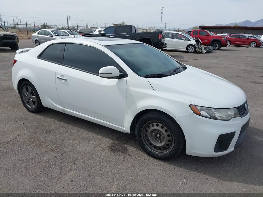 2012 Kia Forte VIN KNAFU6A22C5624498 IAAI salvage auction — LEFT FRONT, Salvage (Arizona), sold $500 on 2026-07-23 (photo 1)