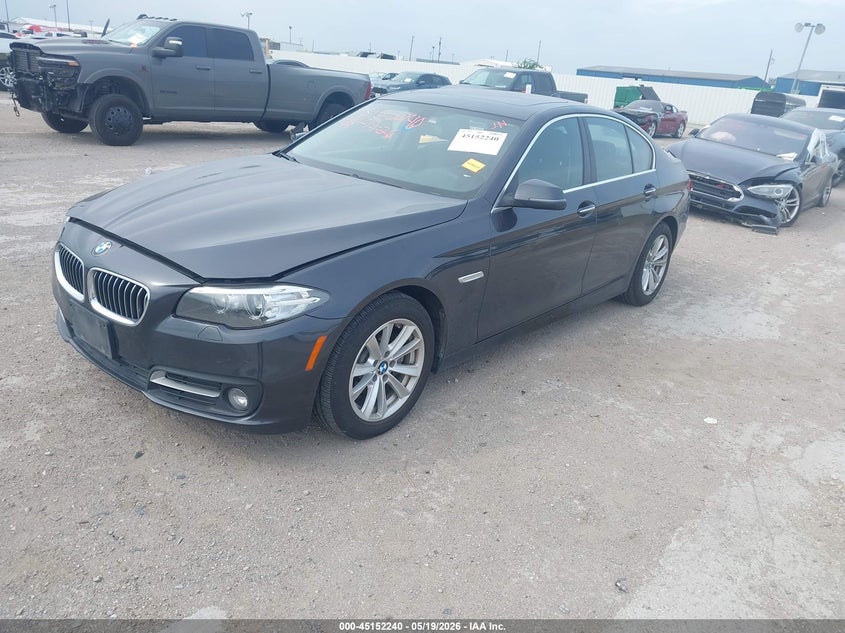 2015 BMW 5er VIN WBA5A7C5XFD627015 IAAI salvage auction — RIGHT SIDE, Salvage (Texas), sold $3,200 on 2026-07-15 (photo 2)