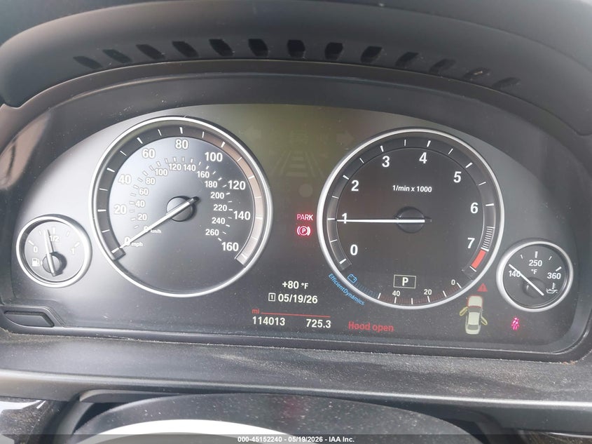 2015 BMW 5er VIN WBA5A7C5XFD627015 IAAI salvage auction — RIGHT SIDE, Salvage (Texas), sold $3,200 on 2026-07-15 (photo 7)