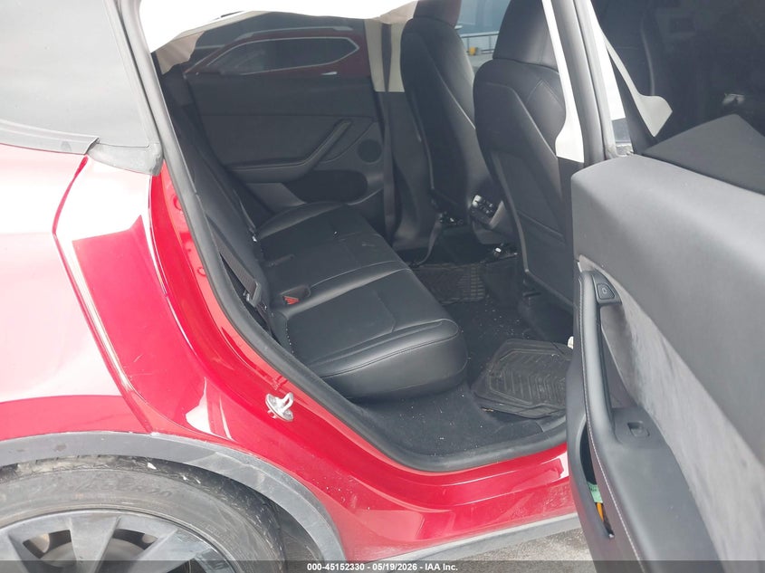 2022 Tesla Model y VIN 7SAYGDEE1NA019885 IAAI salvage auction — RIGHT FRONT, Original (Texas), sold $10,000 on 2026-07-29 (photo 8)