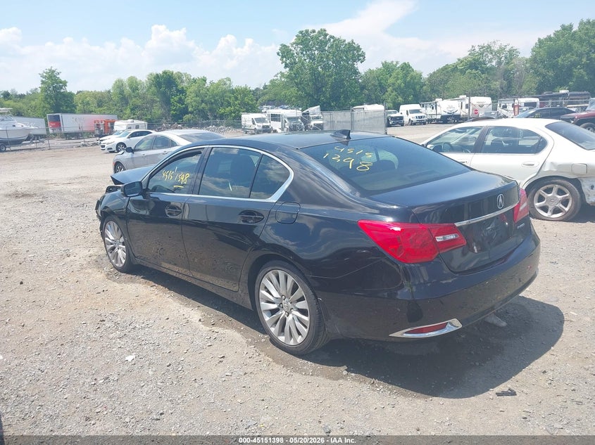 2014 Acura RLX VIN JH4KC1F55EC007278 IAAI salvage auction — FRONT END, Salvage (Georgia), sold $500 on 2026-07-25 (photo 3)