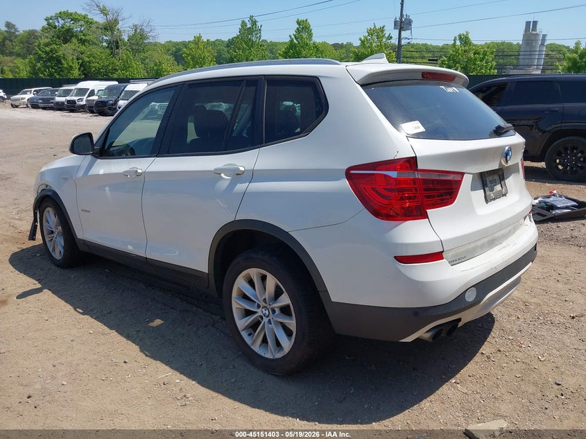 2016 BMW X3 VIN 5UXWX9C53G0D81470 IAAI salvage auction — FRONT END, Mv-907A (New York), sold $450 on 2026-07-28 (photo 3)