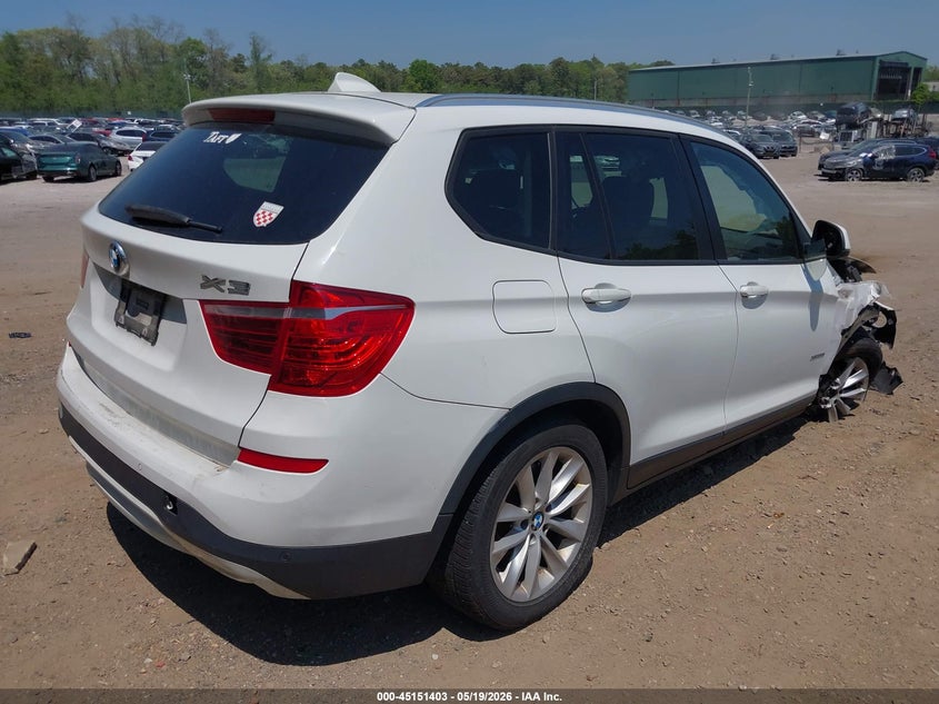 2016 BMW X3 VIN 5UXWX9C53G0D81470 IAAI salvage auction — FRONT END, Mv-907A (New York), sold $450 on 2026-07-28 (photo 4)