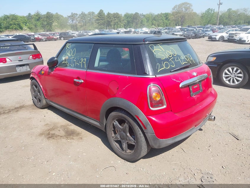 2008 Mini Cooper VIN WMWMF33528TT62430 IAAI salvage auction — FRONT END, Bill Of Sale (New York), sold $450 on 2026-08-11 (photo 3)