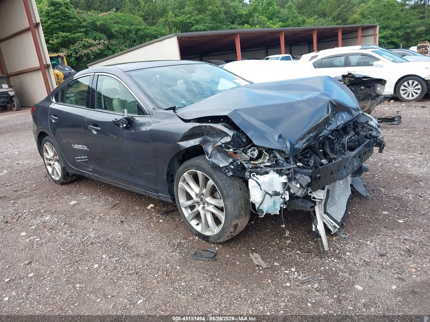 2016 Mazda 6 VIN JM1GJ1T56G1485452 IAAI salvage auction — FRONT END, Salvage (Alabama), sold $250 on 2026-07-29 (photo 1)