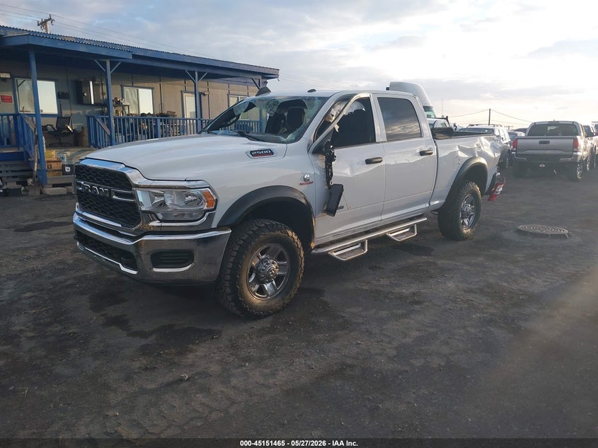 2022 Ram 2500 VIN 3C6UR5CL9NG161631 IAAI salvage auction — ROLLOVER, Clear (Hawaii), sold $75 on 2026-08-14 (photo 2)