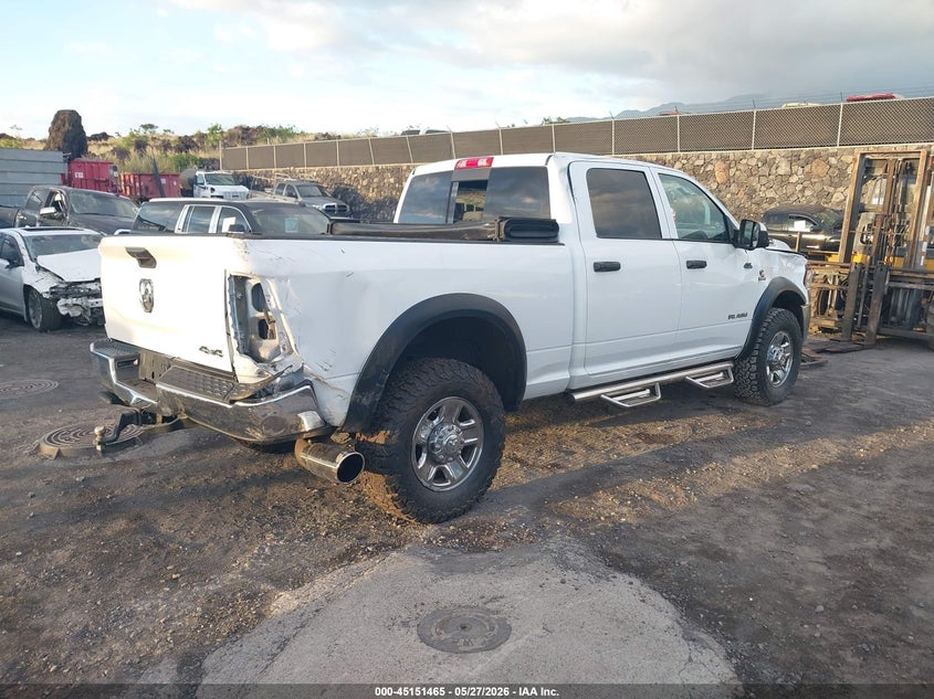 2022 Ram 2500 VIN 3C6UR5CL9NG161631 IAAI salvage auction — ROLLOVER, Clear (Hawaii), sold $75 on 2026-08-14 (photo 4)