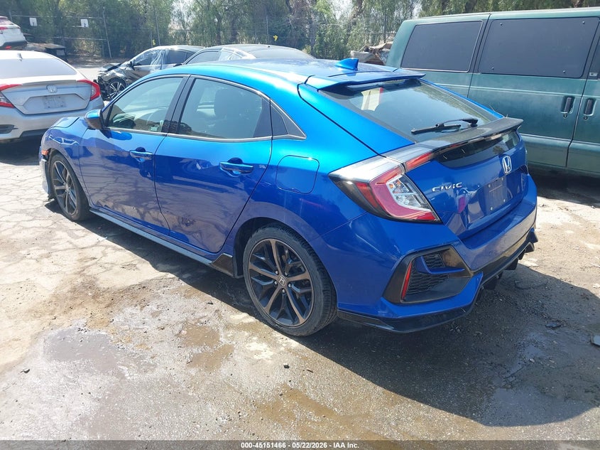2020 Honda Civic VIN SHHFK7H44LU413516 IAAI salvage auction — FRONT END, Salvage (California), sold $4,250 on 2026-07-20 (photo 3)