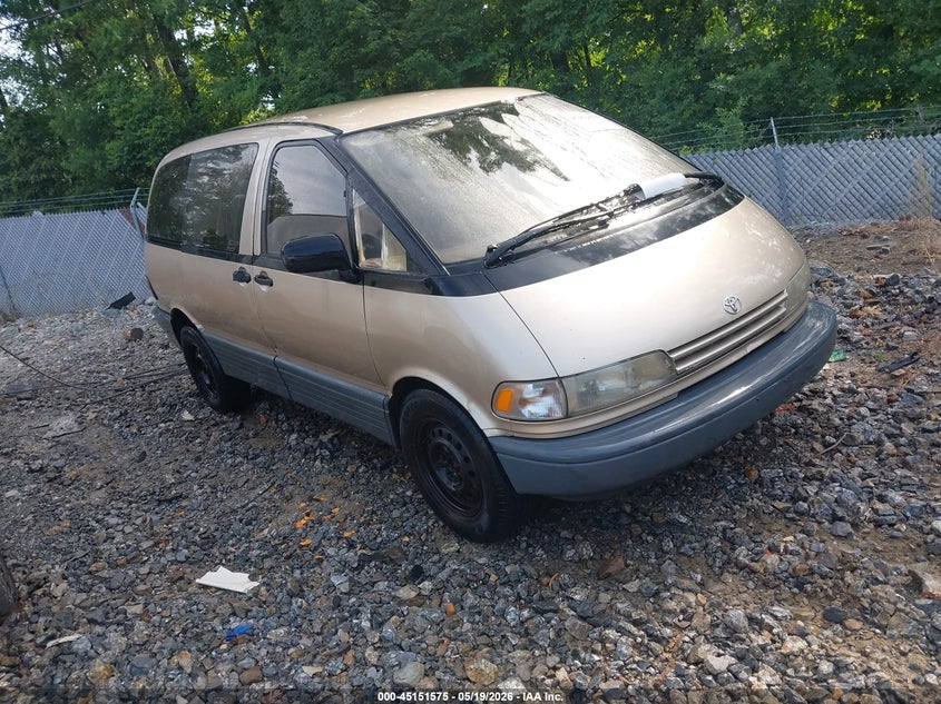 1992 Toyota PREVIA VIN JT3AC12R2N1031995 IAAI salvage auction — FRONT & REAR, Repossession Paperwork (Georgia), sold $25 on 2026-07-21 (photo 1)