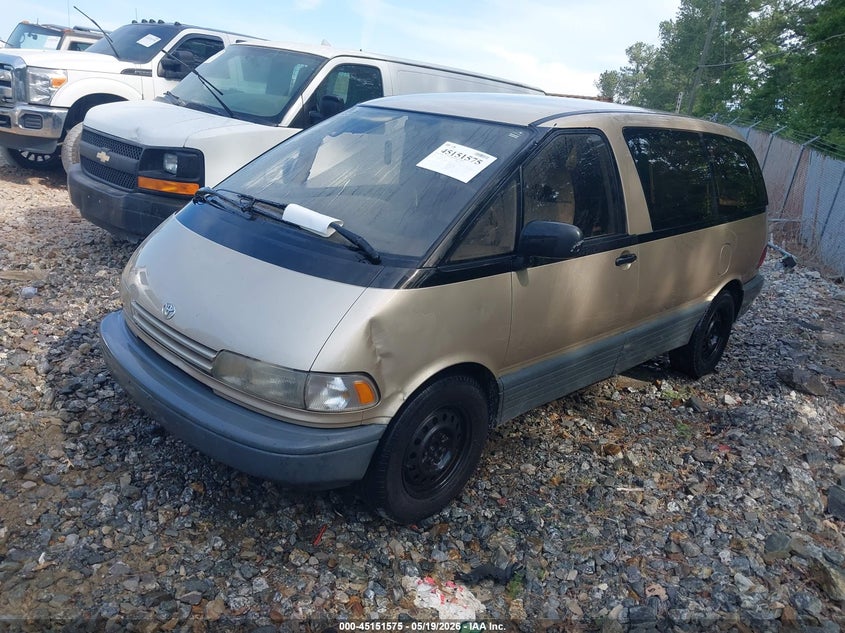 1992 Toyota PREVIA VIN JT3AC12R2N1031995 IAAI salvage auction — FRONT & REAR, Repossession Paperwork (Georgia), sold $25 on 2026-07-21 (photo 2)
