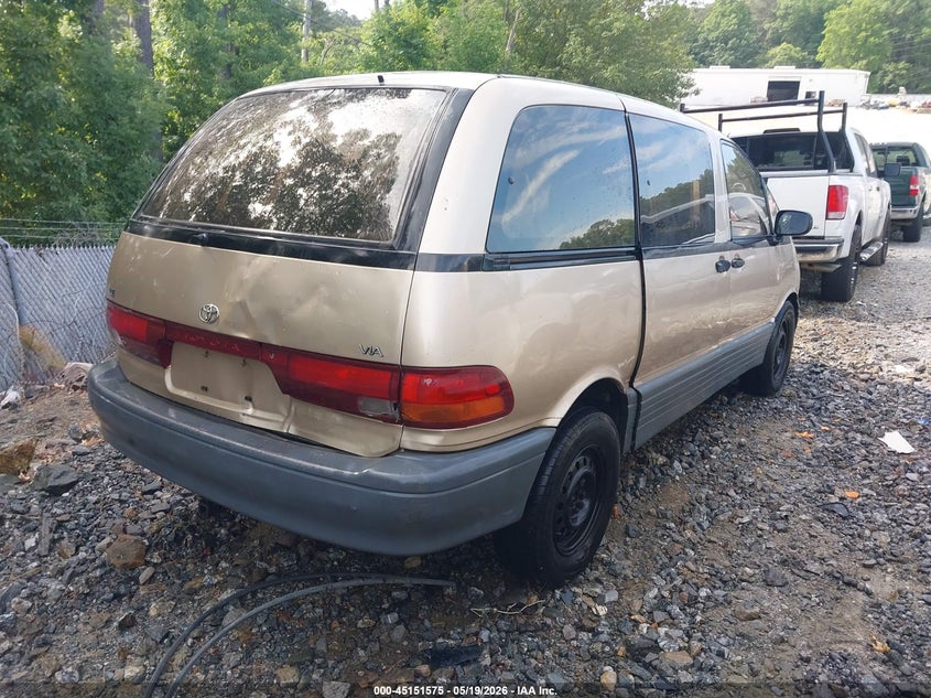 1992 Toyota PREVIA VIN JT3AC12R2N1031995 IAAI salvage auction — FRONT & REAR, Repossession Paperwork (Georgia), sold $25 on 2026-07-21 (photo 4)