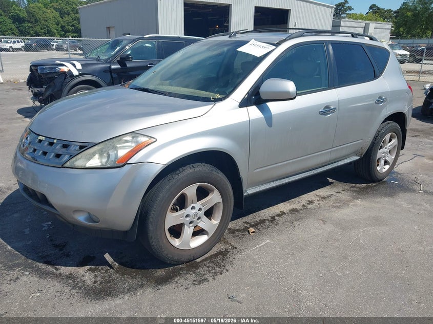 2005 Nissan Murano VIN JN8AZ08T65W318674 IAAI salvage auction — LEFT REAR, Repossession Paperwork (Georgia), sold $300 on 2026-07-08 (photo 2)