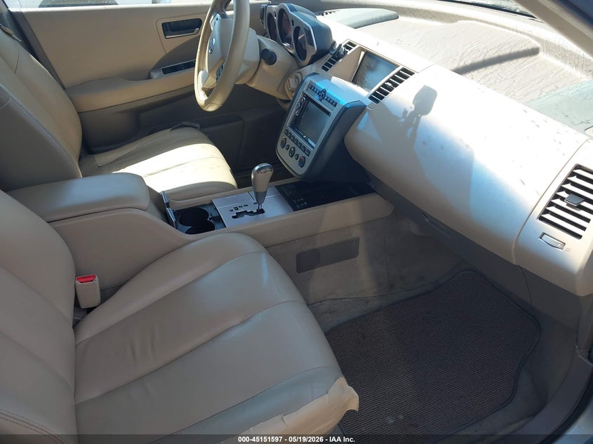2005 Nissan Murano VIN JN8AZ08T65W318674 IAAI salvage auction — LEFT REAR, Repossession Paperwork (Georgia), sold $300 on 2026-07-08 (photo 5)