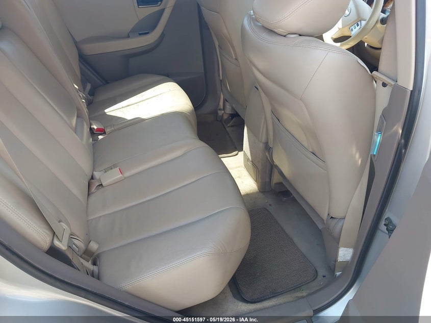 2005 Nissan Murano VIN JN8AZ08T65W318674 IAAI salvage auction — LEFT REAR, Repossession Paperwork (Georgia), sold $300 on 2026-07-08 (photo 8)
