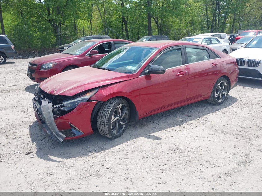2023 Hyundai Elantra VIN KMHLN4AJXPU054238 IAAI salvage auction — FRONT END, Mv-907A (New York), sold $5,150 on 2026-07-07 (photo 2)