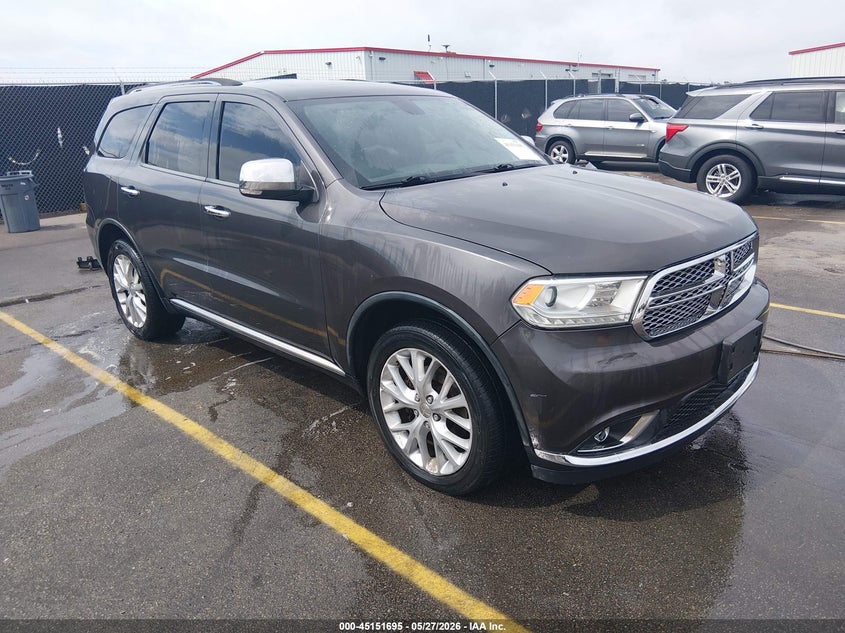 2015 Dodge Durango VIN 1C4RDJEG3FC921546 IAAI salvage auction — SIDE, Salvage Title, sold $2,850 on 2026-07-25 (photo 1)