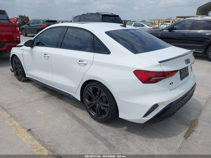 2026 Audi A3 VIN WAUGUDGY7TA039119 IAAI salvage auction — FRONT END, Original (Texas), sold $11,100 on 2026-07-29 (photo 3)