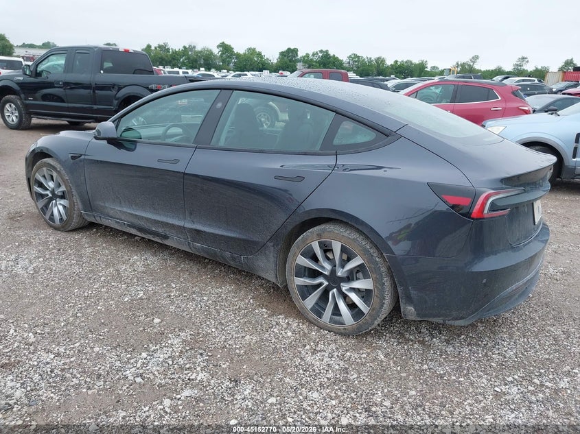 2024 Tesla Model 3 VIN 5YJ3E1EB4RF788911 IAAI salvage auction — HAIL, Clear (Missouri), sold $17,600 on 2026-07-23 (photo 3)