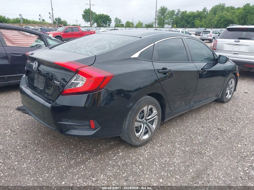 2018 Honda Civic VIN 19XFC2F55JE035318 IAAI salvage auction — HAIL, Salvage (Missouri), sold $4,075 on 2026-07-25 (photo 4)