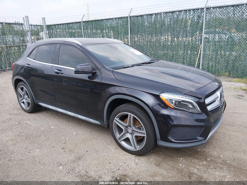 2015 Mercedes-benz Gla-klasse VIN WDCTG4GB9FJ161760 IAAI salvage auction — WATER/FLOOD, Salvage (Kansas), sold $3,450 on 2026-07-17 (photo 1)
