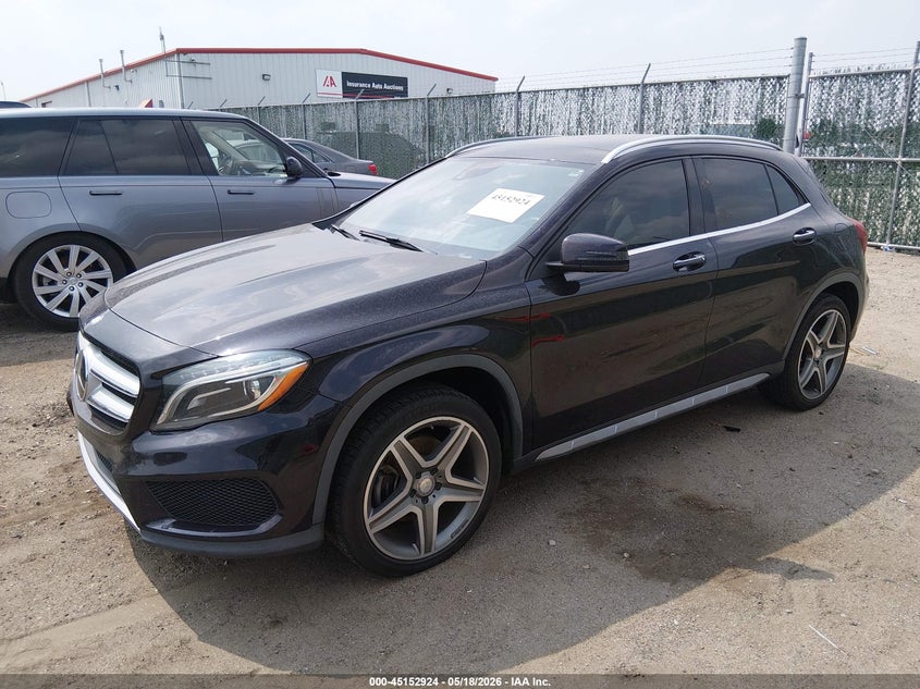 2015 Mercedes-benz Gla-klasse VIN WDCTG4GB9FJ161760 IAAI salvage auction — WATER/FLOOD, Salvage (Kansas), sold $3,450 on 2026-07-17 (photo 2)