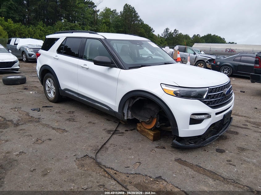 2023 Ford Explorer VIN 1FMSK8DH6PGA24639 IAAI salvage auction — RIGHT FRONT, Salvage Title, sold $9,100 on 2026-08-22 (photo 1)