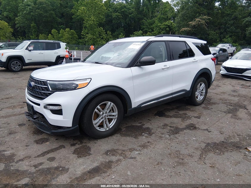 2023 Ford Explorer VIN 1FMSK8DH6PGA24639 IAAI salvage auction — RIGHT FRONT, Salvage Title, sold $9,100 on 2026-08-22 (photo 2)