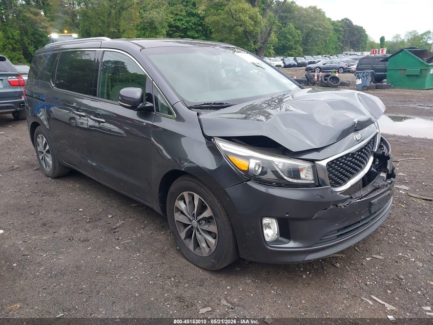 2018 Kia SEDONA VIN KNDMC5C12J6348844 IAAI salvage auction — FRONT END, Salvage (Idaho), sold $1,650 on 2026-07-28 (photo 1)