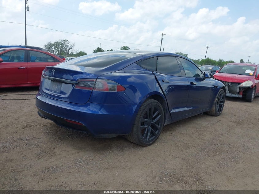 2021 Tesla Model s VIN 5YJSA1E5XMF428441 IAAI salvage auction — MECHANICAL, Salvage Title, sold $20,100 on 2026-07-14 (photo 4)