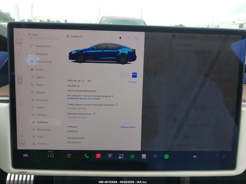 2021 Tesla Model s VIN 5YJSA1E5XMF428441 IAAI salvage auction — MECHANICAL, Salvage Title, sold $20,100 on 2026-07-14 (photo 7)