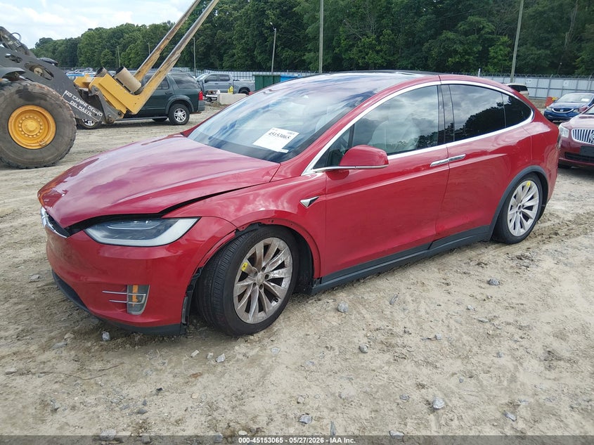 2017 Tesla Model x VIN 5YJXCDE2XHF066690 IAAI salvage auction — ELECTRICAL, Salvage Title, sold $25 on 2026-07-16 (photo 2)