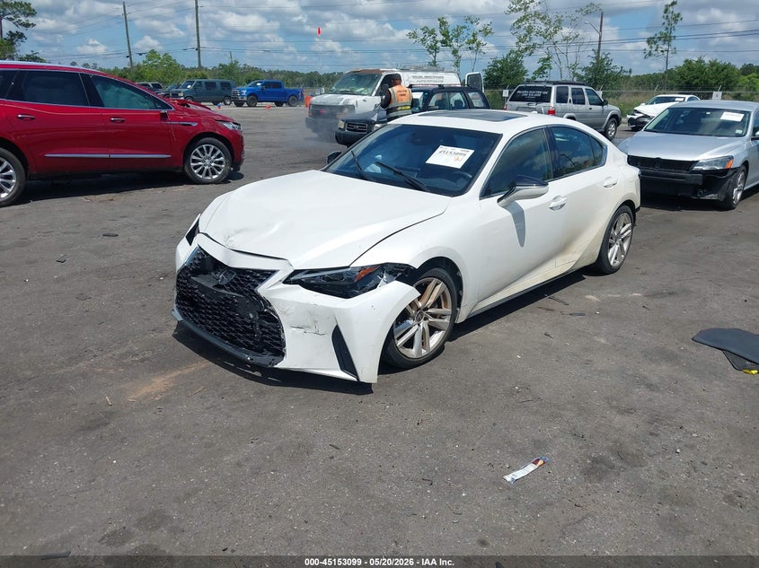 2024 Lexus Is VIN JTHCA1D24R5131233 IAAI salvage auction — FRONT END, Certificate Of Destruction (Florida), sold $4,650 on 2026-07-21 (photo 2)