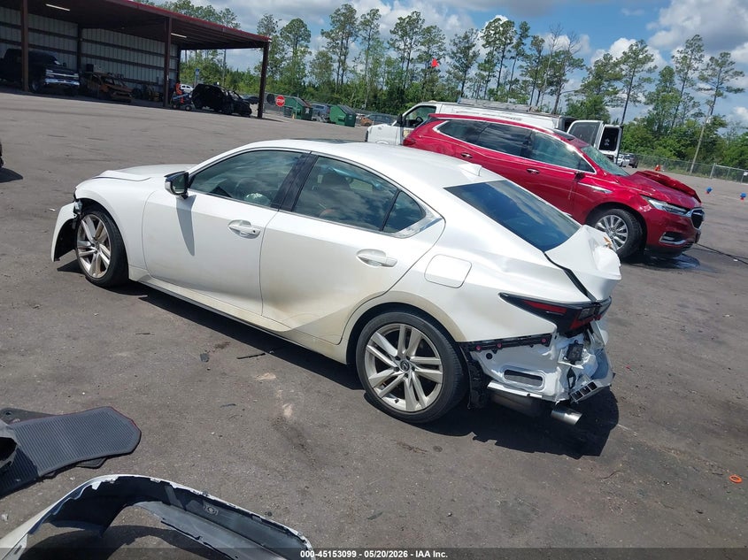 2024 Lexus Is VIN JTHCA1D24R5131233 IAAI salvage auction — FRONT END, Certificate Of Destruction (Florida), sold $4,650 on 2026-07-21 (photo 3)