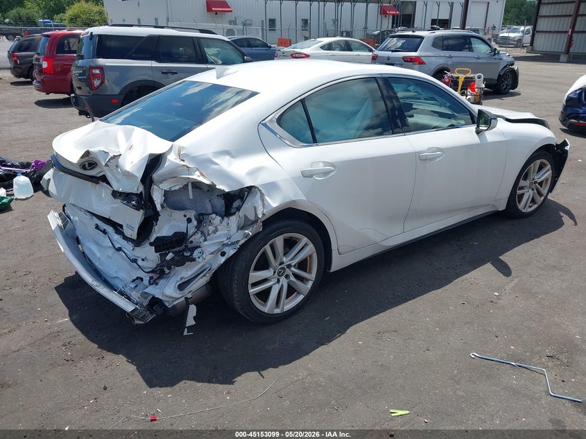 2024 Lexus Is VIN JTHCA1D24R5131233 IAAI salvage auction — FRONT END, Certificate Of Destruction (Florida), sold $4,650 on 2026-07-21 (photo 4)