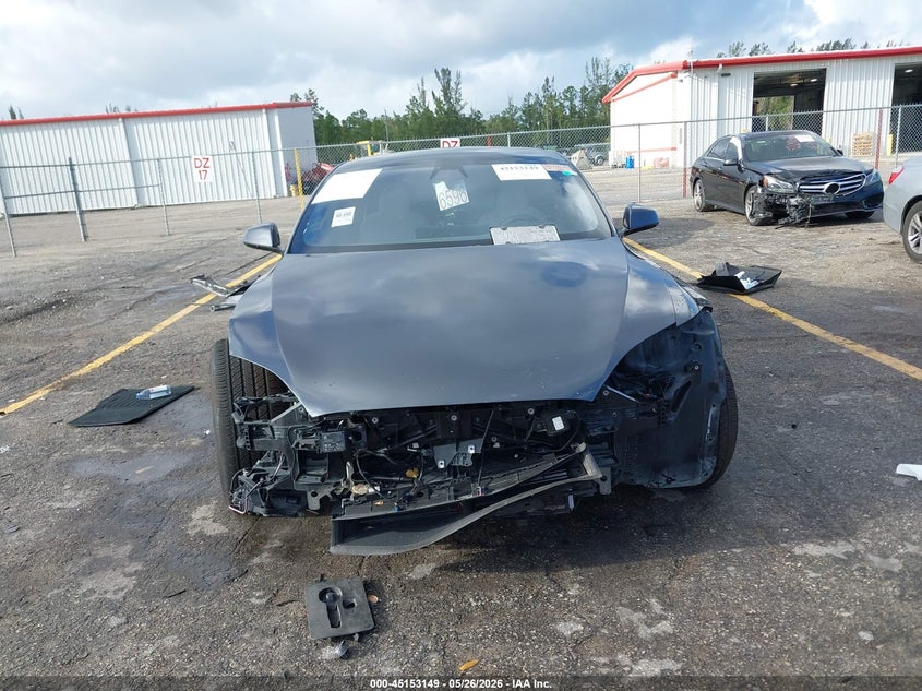2021 Tesla Model s VIN 5YJSA1E55MF428413 IAAI salvage auction — FRONT END, Clear (Florida), sold $5,600 on 2026-07-13 (photo 6)