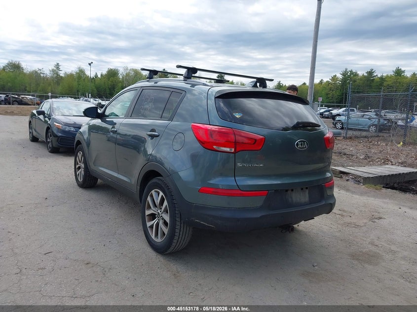 2014 Kia Sportage VIN KNDPBCAC7E7564942 IAAI salvage auction — NORMAL WEAR, Clear (Montana), sold $1,500 on 2026-07-13 (photo 3)