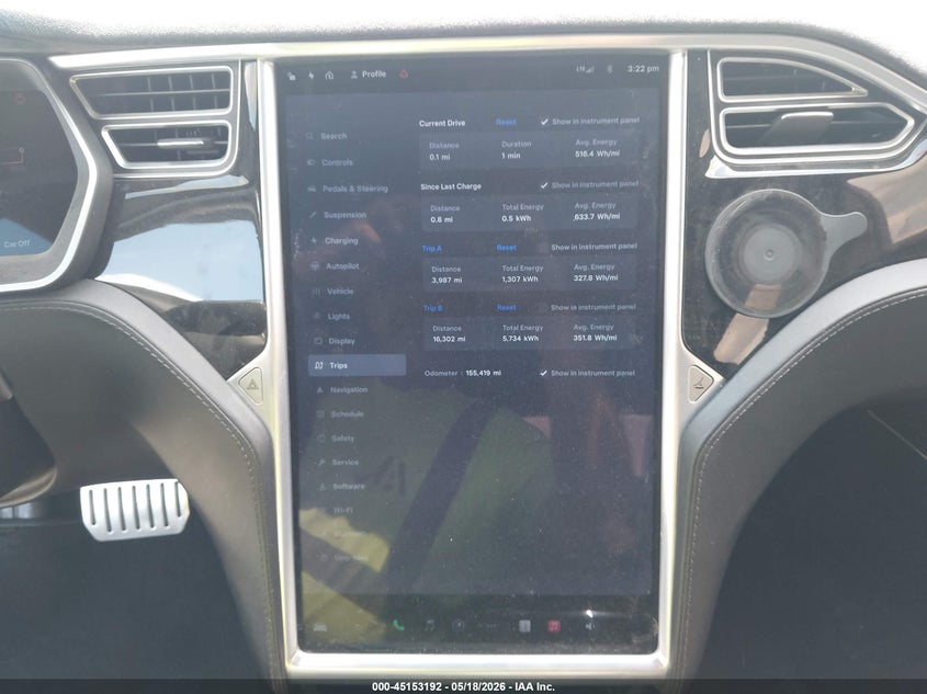 2015 Tesla Model s VIN 5YJSA1E43FF109523 IAAI salvage auction — ELECTRICAL, Clear (Missouri), sold $2,350 on 2026-07-15 (photo 7)
