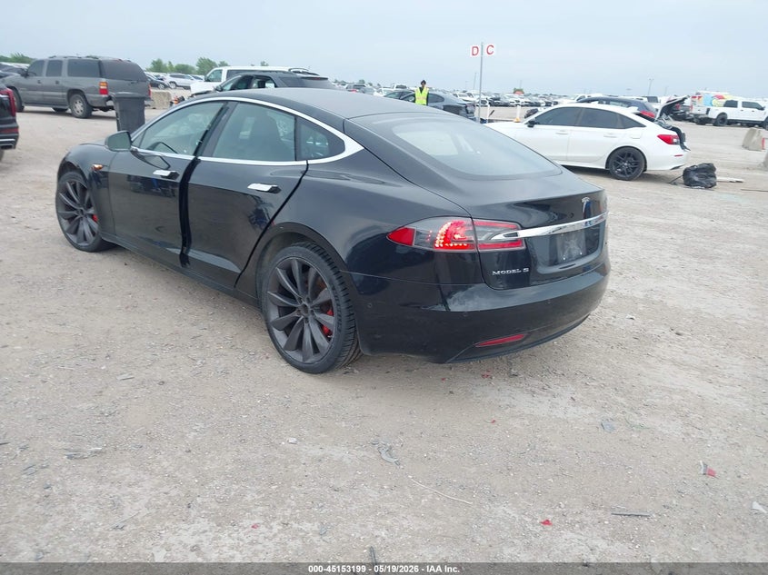 2017 Tesla Model s VIN 5YJSA1E41HF200745 IAAI salvage auction — MECHANICAL, Clear (Texas), sold $7,175 on 2026-07-15 (photo 3)