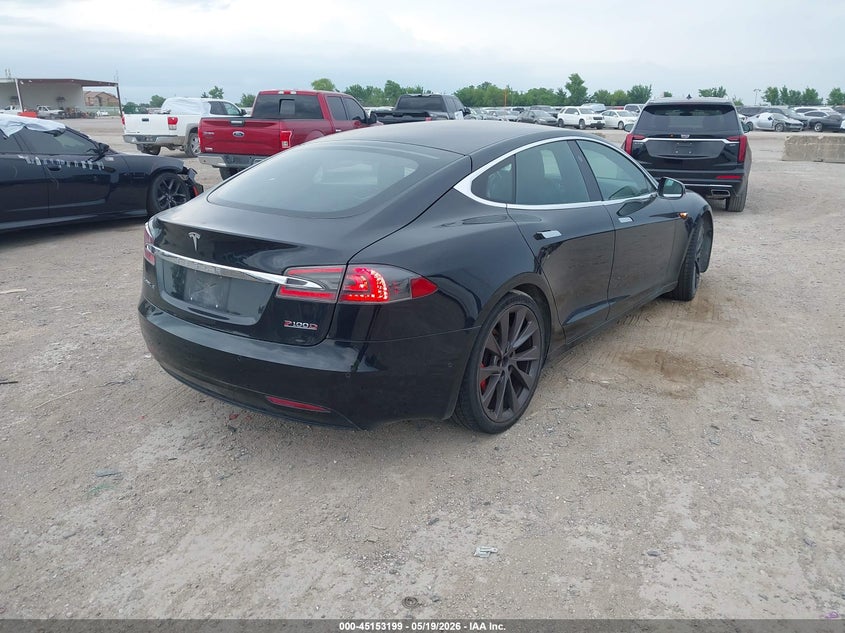 2017 Tesla Model s VIN 5YJSA1E41HF200745 IAAI salvage auction — MECHANICAL, Clear (Texas), sold $7,175 on 2026-07-15 (photo 4)